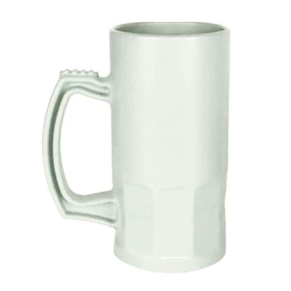 Caneca Chopp Premium de Plstico Branca para Sublimao - 350ml