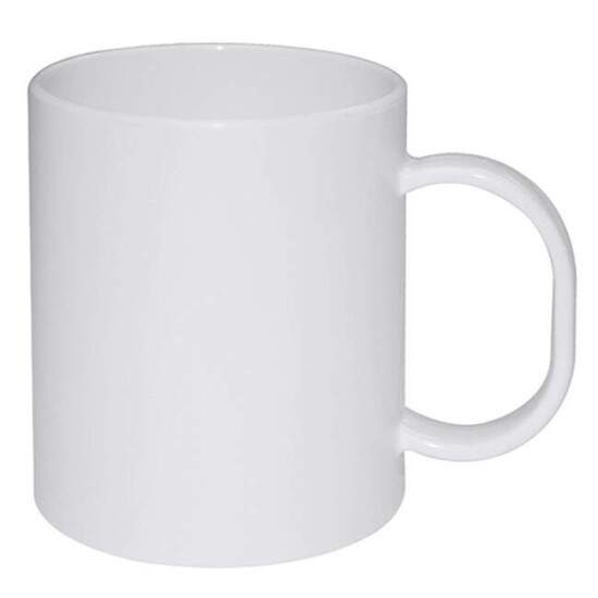 Caneca de Polmero Branco para Sublimao 110gr - 325ml