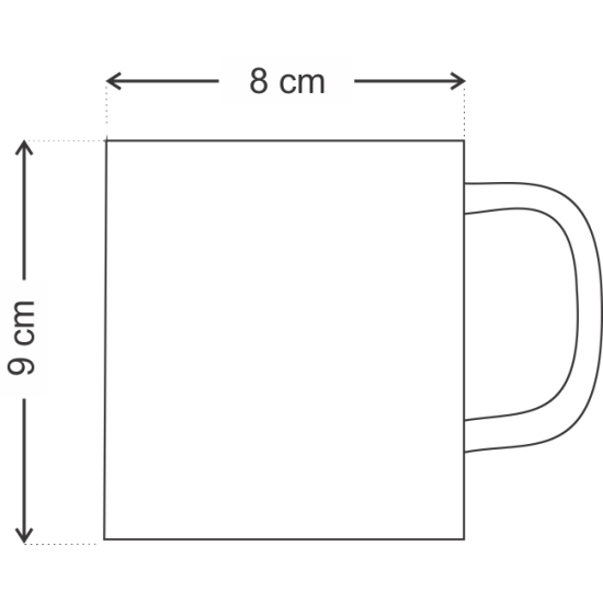 Caneca de Polmero Branco para Sublimao 110gr - 325ml