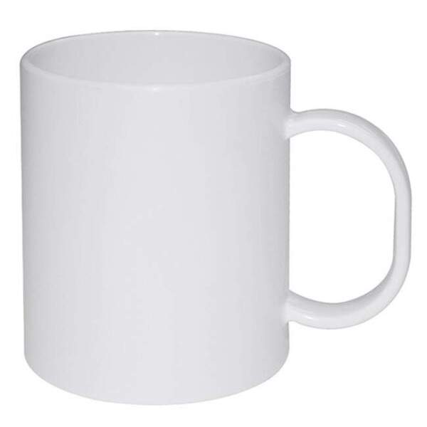 Caneca de Polmero Branco para Sublimao 110gr - 325ml