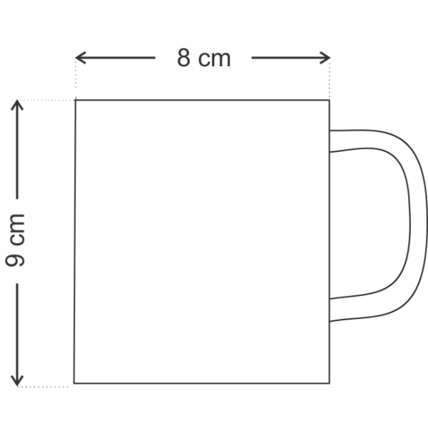 Caneca de Polmero Branco para Sublimao 110gr - 325ml
