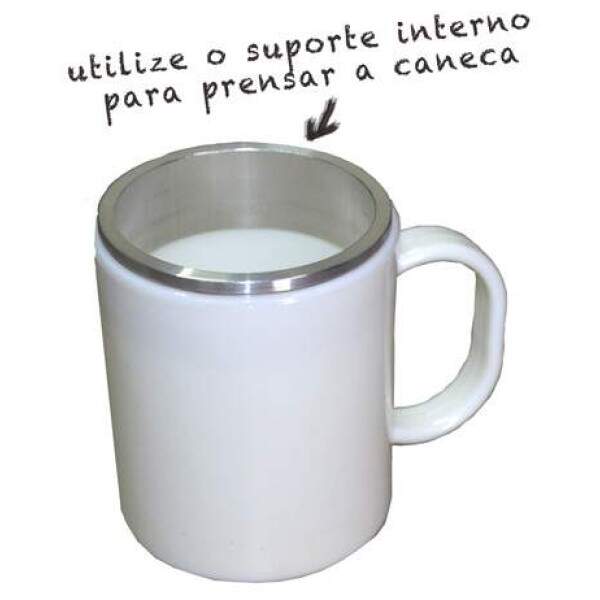 Caneca de Polmero Branco para Sublimao 110gr - 325ml
