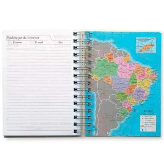 Agenda Permanente 190 Folhas com Capa Pet para Sublimao - 14,5x20cm