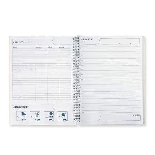Caderno Grande Permanente 100 Folhas com Capa Pet para Sublimao - 20,4x27,6cm