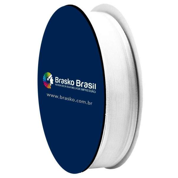 Fita Acetinada Alvejada 20mm para Crachs e Medalhas - Metro