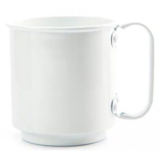 Caneca de Alumnio Branco para Sublimao - 400ml