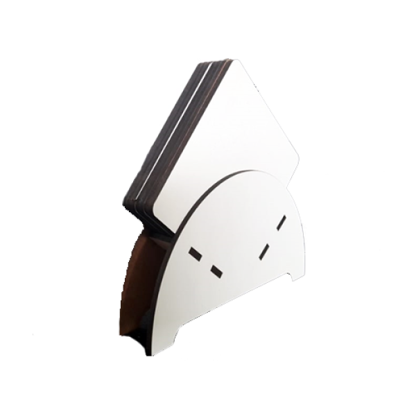 Suporte para Porta Copos Quadrados em Mdf para Sublimao - 7 peas