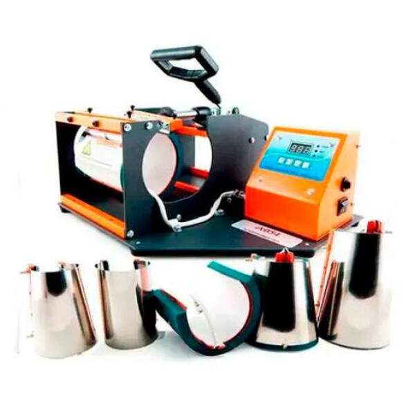 Prensa Trmica Cilndrica 6x1 Mecolour Linha Classic para Sublimao de Canecas