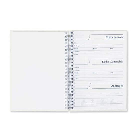 Caderno Pequeno Permanente 100 Folhas com Capa Pet para Sublimao - 15x21cm