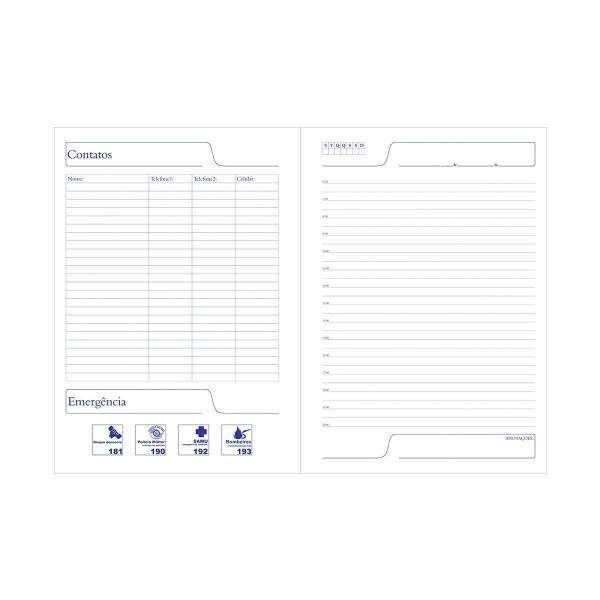 Caderno Pequeno Permanente 100 Folhas com Capa Pet para Sublimao - 15x21cm