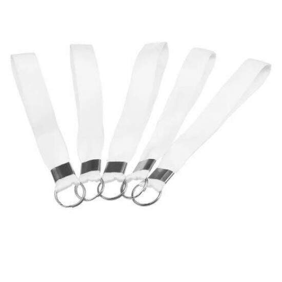 Chaveiro Cordo Acetinado Alvejada para Sublimao - 25 mm x 10 cm