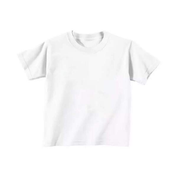 Camiseta Infantil Branca de Algodo para Sublimao