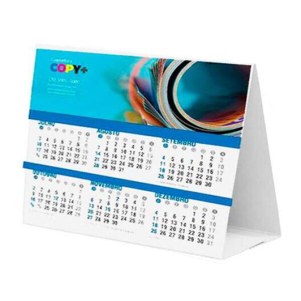Calendrio de Mesa para Sublimao Total - 14x19 cm