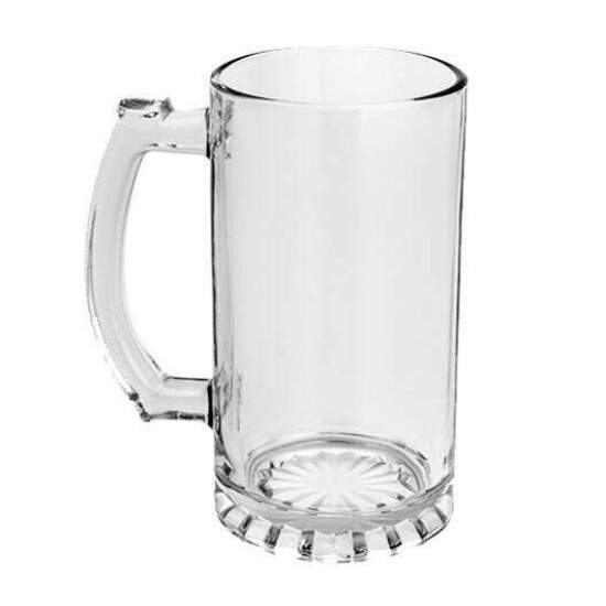Caneca Chopp de Vidro Cristal para Sublimao - 475ml