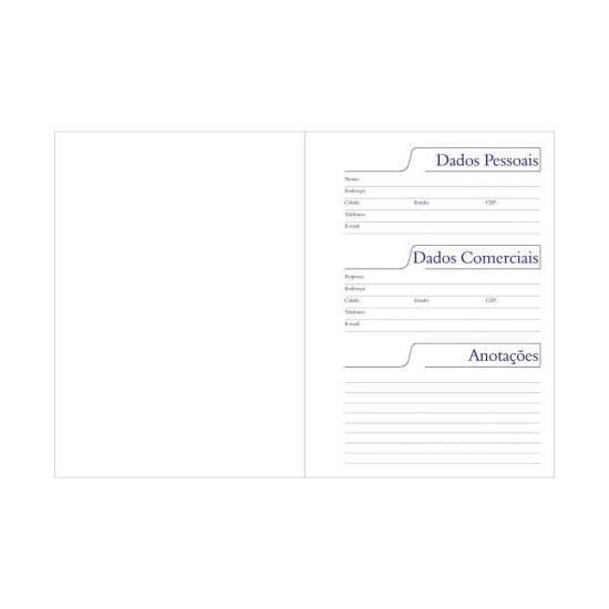 Agenda Compacta Permanente 191 Folhas com Capa Pet para Sublimao - 11,3x15,6cm