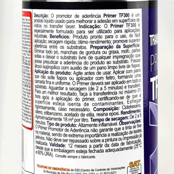 Primer TF300 para Vidros - 150ml