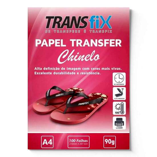 Papel Transfer Laser A4 para Chinelo - 10 Folhas