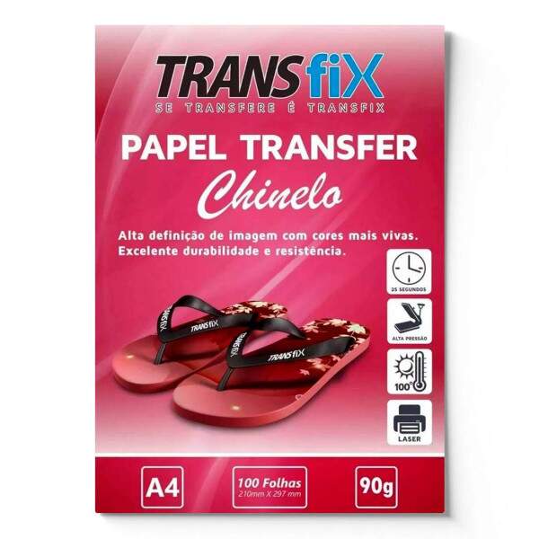 Papel Transfer Laser A4 para Chinelo - 10 Folhas