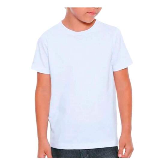 Camiseta Infantil de Polister 100% Anti Pilling para Sublimao