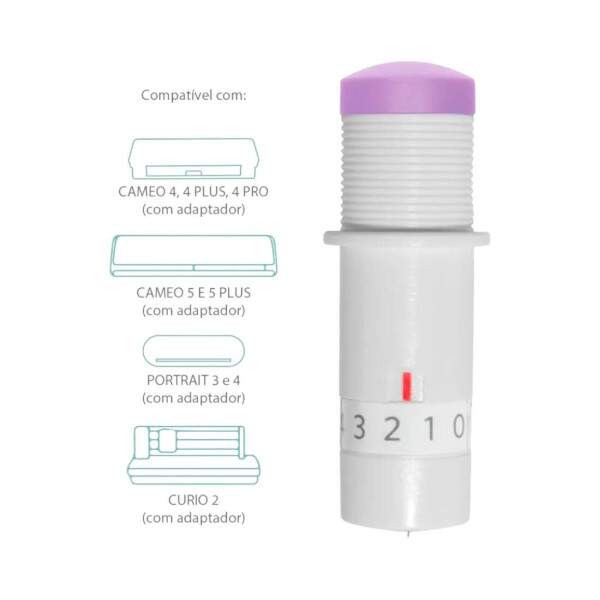 Lmina de Corte Premium de Alta Durabilidade Tipo A para Silhouette Cameo 4/5/Pro, Portrait 3/4 e Curio 2