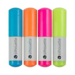 Canetas Silhouette Sketch Pens Neon para Silhouette Cameo 1/2/3, Portrait 1/2 - 4 unidades