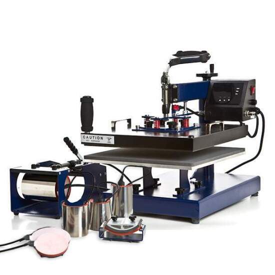 Prensa Trmica Plana Mundi Premium 8x1 38x38cm - 110v/220v
