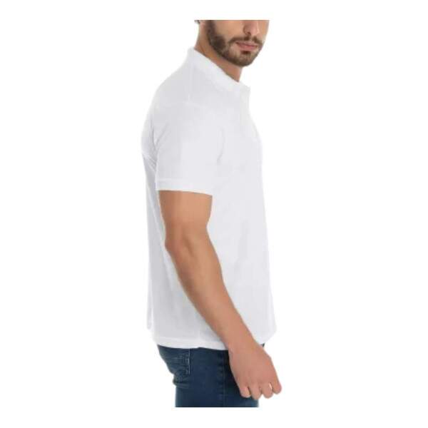 Polo Piquet Branco Masculino para Sublimao e Dtf Txtil