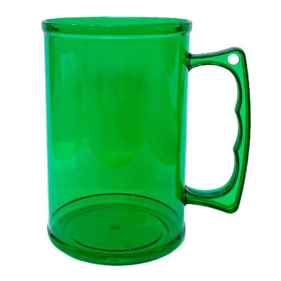 Caneca Chopp de Acrlico Verde Cristal para Transfer - 400ml