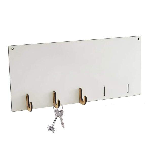 Porta Chaves de Mdf para Sublimao - 13x29cm