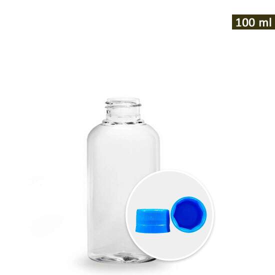 Frasco Pet com Tampa Rosca e Lacre - 100ml