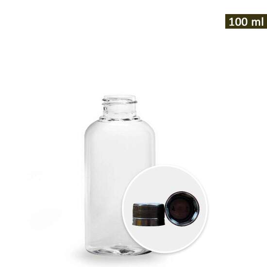 Frasco Pet com Tampa Rosca e Lacre - 100ml