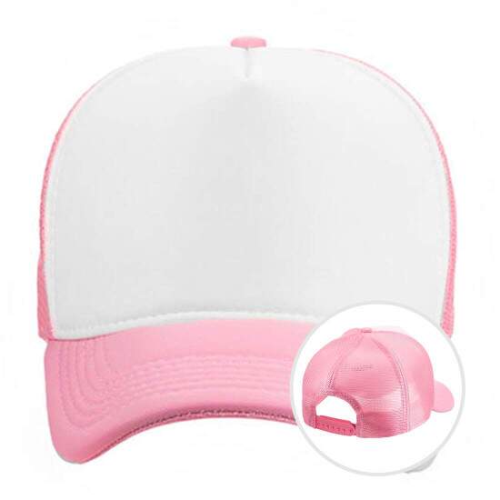 Bon Trucker Rosa Beb com Frente Branca para Sublimao