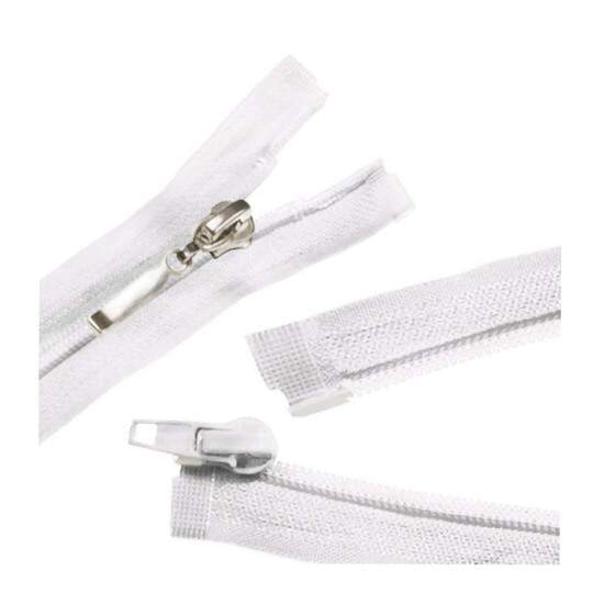 Zper Destacvel de Nylon Branco 50cm - 10 unidades