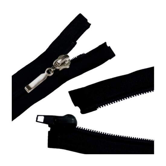 Zper Destacvel de Nylon Preto 50cm - 10 unidades