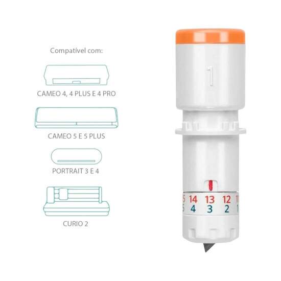 Lmina de Corte Kraft 2mm Tipo B para Silhouette Cameo 4/5/Pro, Portrait 3/4 e Curio 2