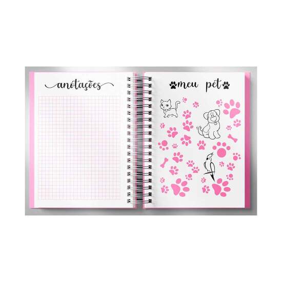 Planner Permanente 130 Folhas com Capa Pet para Sublimao - 14,5x20cm
