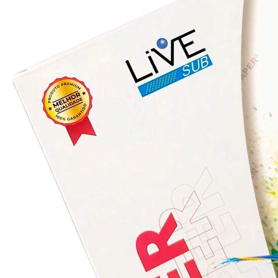 Papel Sublimtico LiveSub Super A4 23x35cm 100g - 100 Folhas
