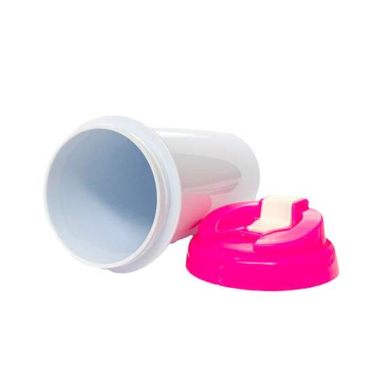 Squeeze de Polmero Branco com Tampa Rosa para Sublimao - 475ml