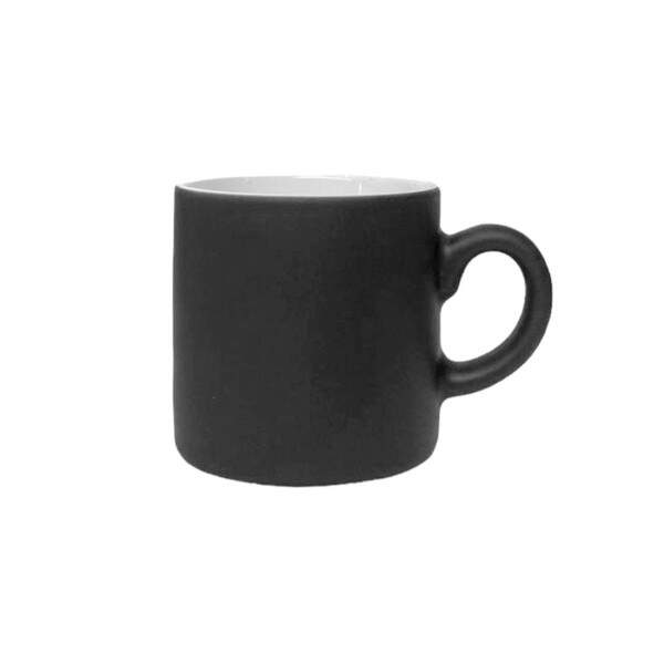 Xcara de Cermica Mgica Preto Fosco com Pires para Sublimao - 100ml
