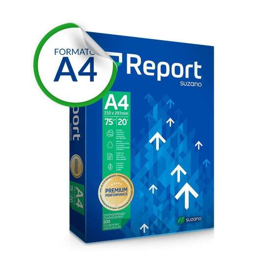 Papel Sulfite Branco Report Premium A4 75g - 500 Folhas