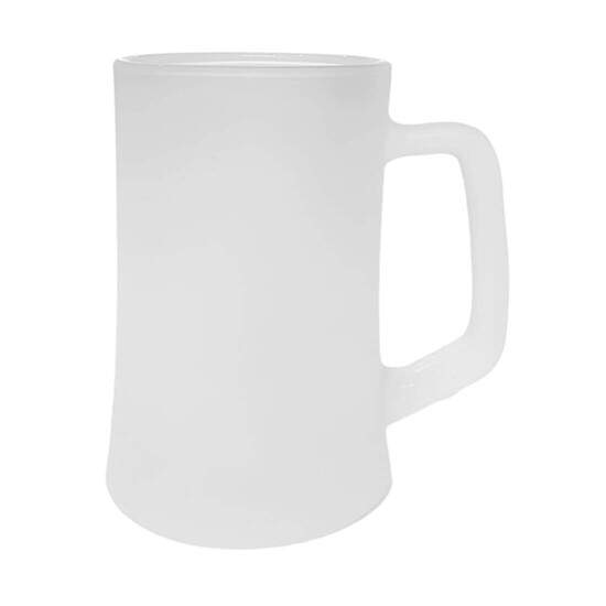 Caneca Chopp de Vidro Jateado para Sublimao 360ml