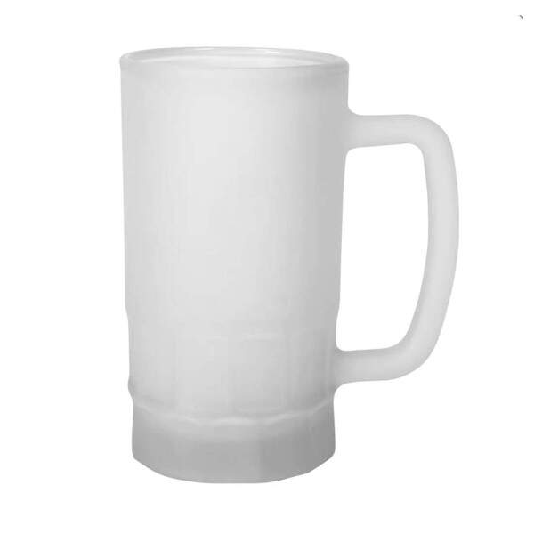 Caneca Chopp de Vidro Jateado para Sublimao 550ml