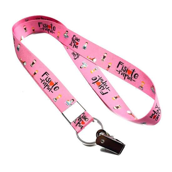 Presilha Clips Jacar c/ Argola 19mm Para Crachs 2,5cm - 100 peas