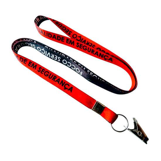 Presilha Clips Jacar s/ Argola Para Crachs 2,5cm - 100 peas