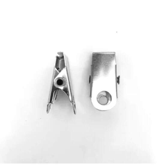 Presilha Clips Jacar s/ Argola Para Crachs 2,5cm - 100 peas