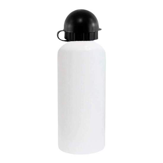 Squeeze de Alumnio Branco Tampa Bolinha para Sublimao - 600ml