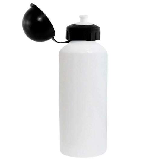 Squeeze de Alumnio Branco Tampa Bolinha para Sublimao - 600ml