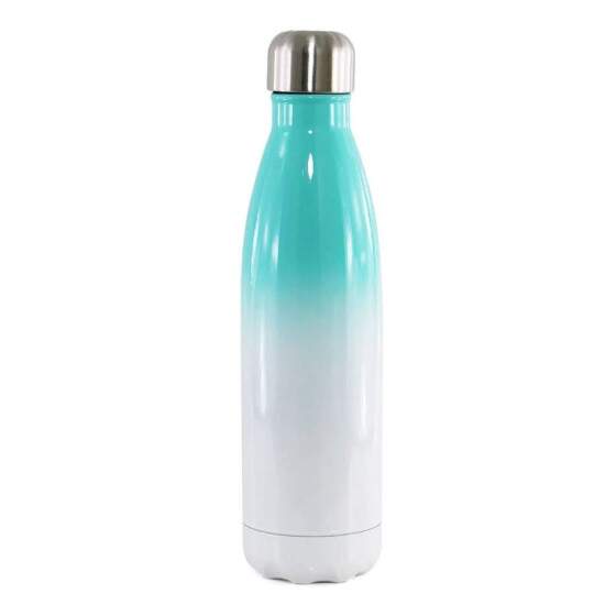 Garrafa Trmica de Inox Bicolor Branco e Tiffany para Sublimao - 500ml