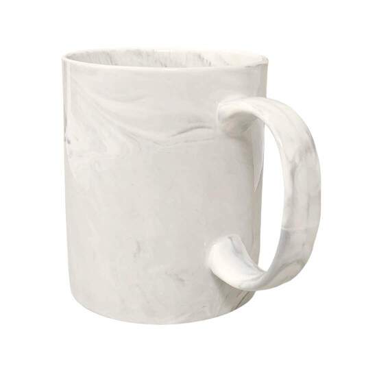 Caneca de Cermica Mrmore Cinza para Sublimao - 325ml