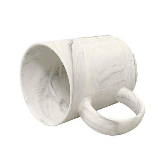 Caneca de Cermica Mrmore Cinza para Sublimao - 325ml